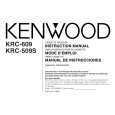KENWOOD KRC609 Owner's Manual cover photo