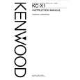 KENWOOD KCX1 Owner's Manual cover photo