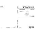 SONY PCGF430 Service Manual cover photo