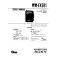 SONY WM-FX301 Service Manual cover photo