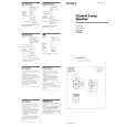 SONY XS-W5721 Owner's Manual cover photo