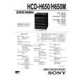SONY MHC650 Service Manual cover photo