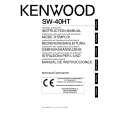 KENWOOD SW-40HT Owner's Manual cover photo