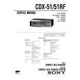 SONY CDX51/RF Service Manual cover photo