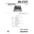 SONY BM87DST Service Manual cover photo