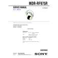 SONY MDRRF975R Service Manual cover photo