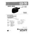 SONY CCDTR5 Service Manual cover photo