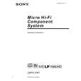 SONY CMTC7NT Owner's Manual cover photo