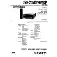 SONY DSR-20MD Service Manual cover photo