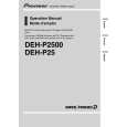 PIONEER DEH-P25 Owner's Manual cover photo