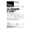 PIONEER A550R-S Service Manual cover photo