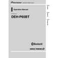 PIONEER DEH-P65BT/XN/ES Owner's Manual cover photo