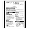 KENWOOD KAC646 Owner's Manual cover photo