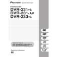 PIONEER DVR-231-AV Owner's Manual cover photo