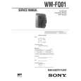 SONY WMFQ01 Service Manual cover photo