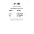 SONY R4400 Owner's Manual cover photo