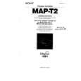 SONY MAP-T2 Owner's Manual cover photo