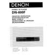 DENON DN-600F Owner's Manual cover photo