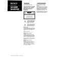 SONY SAEX100 Owner's Manual cover photo