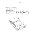 SENNHEISER EK 2014 TV Owner's Manual cover photo