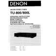 DENON TU-800 Owner's Manual cover photo