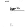 SONY CDP-CX225 Owner's Manual cover photo
