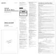 SONY ICF-CD830 Owner's Manual cover photo