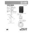 SONY SSA101 Service Manual cover photo