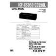 SONY ICFCS950/L Service Manual cover photo
