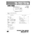 SONY TA707/M Service Manual cover photo
