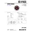 SONY XSV1633 Service Manual cover photo