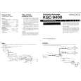 KENWOOD KGC-9400 Owner's Manual cover photo