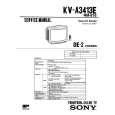 SONY KVA3413 Service Manual cover photo