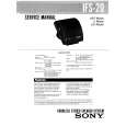 SONY IFS20 Service Manual cover photo
