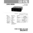 SONY CDXR79L Service Manual cover photo
