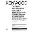 KENWOOD CCD-2000 Owner's Manual cover photo