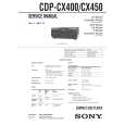 SONY CDPCX450 Service Manual cover photo
