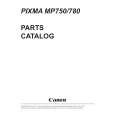 CANON MP750 Parts Catalog cover photo