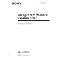 SONY RM-AV3000 Owner's Manual cover photo