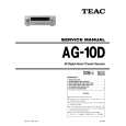 TEAC AG-10D Service Manual cover photo