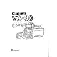 CANON VC30 Owner's Manual cover photo