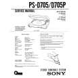 SONY PSD705 Service Manual cover photo