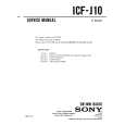 SONY ICF-J10 Service Manual cover photo