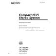 SONY LBT-LX10AV Owner's Manual cover photo