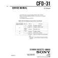 SONY CFD-31 Service Manual cover photo