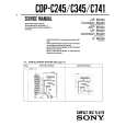 SONY CDP-C245 Service Manual cover photo