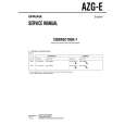 SONY AZGE Service Manual cover photo