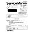 TECHNICS RSBX701 Service Manual cover photo
