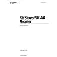 SONY STR-AV770X Owner's Manual cover photo