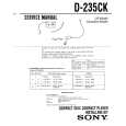 SONY D-235CK Service Manual cover photo